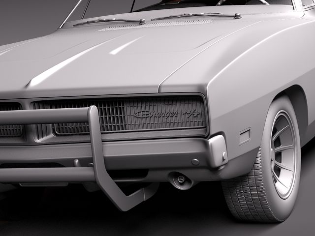 Dodge Charger 1969 RT - General Lee 3D Model 3D model_11