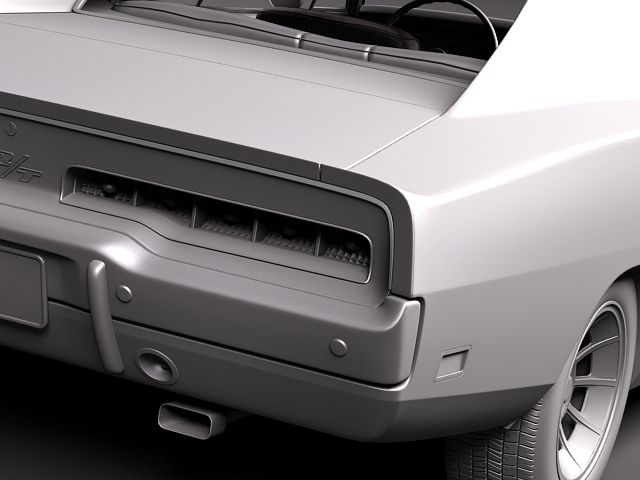 Dodge Charger 1969 RT - General Lee 3D Model 3D model_10
