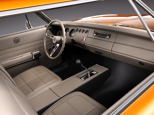 Dodge Charger 1969 RT - General Lee 3D Model 3D model_5