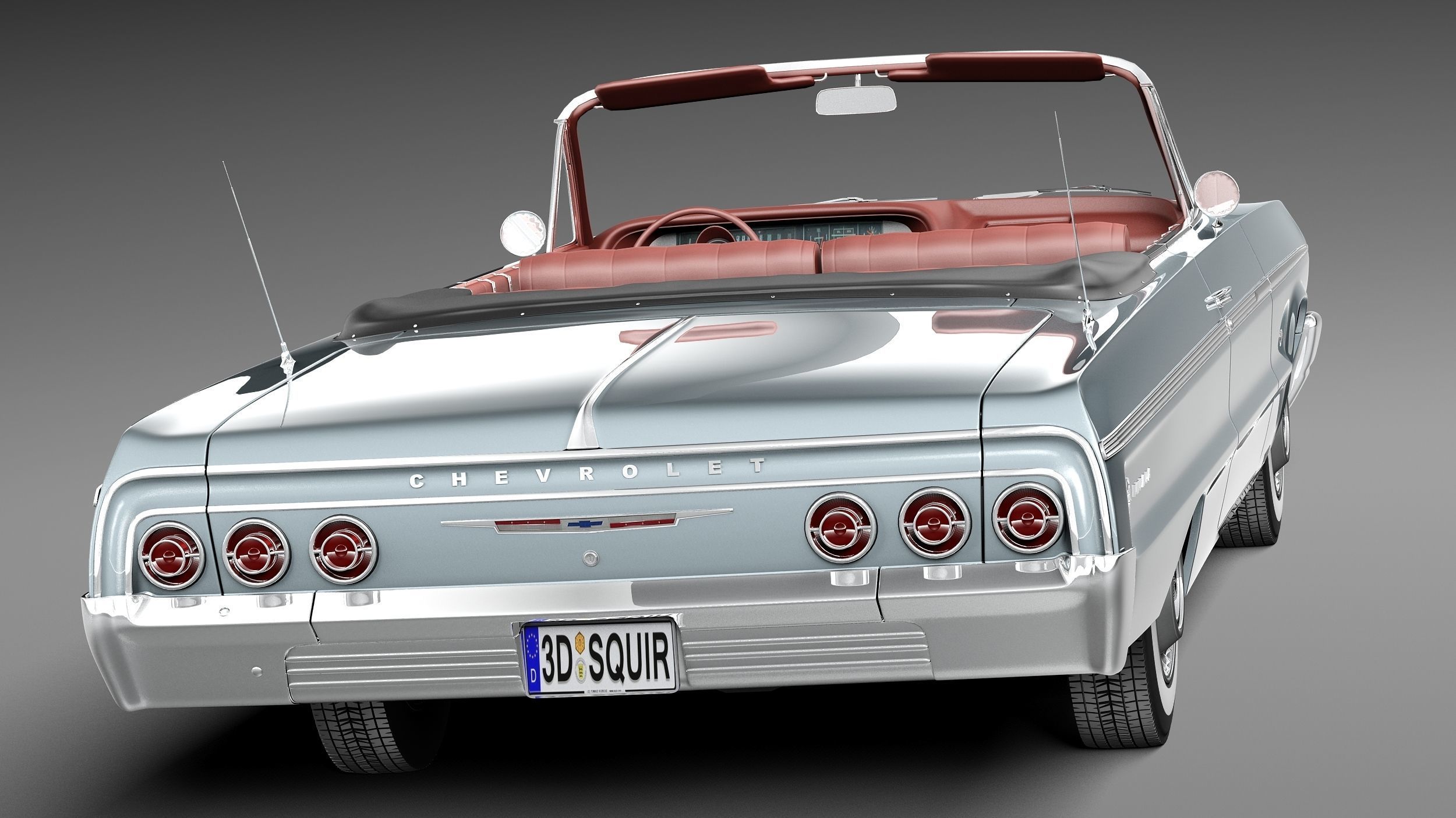 Chevrolet Impala Convertible 1964 3D model_6