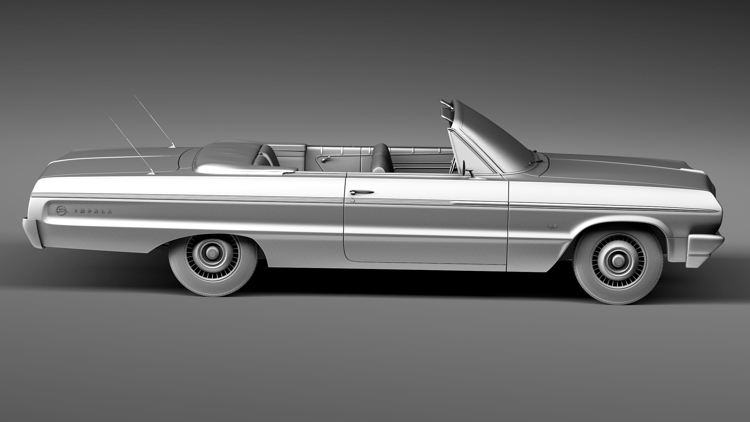 Chevrolet Impala Convertible 1964 3D model_15