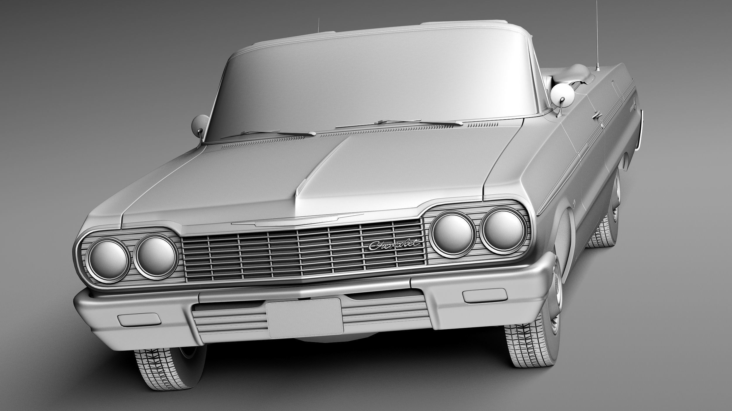 Chevrolet Impala Convertible 1964 3D model_10