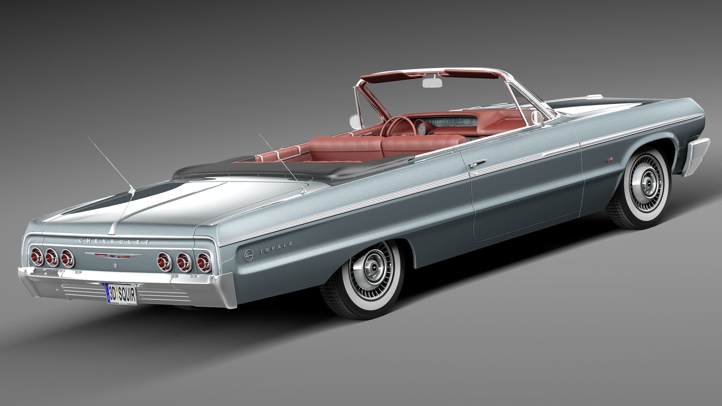 Chevrolet Impala Convertible 1964 3D model_5
