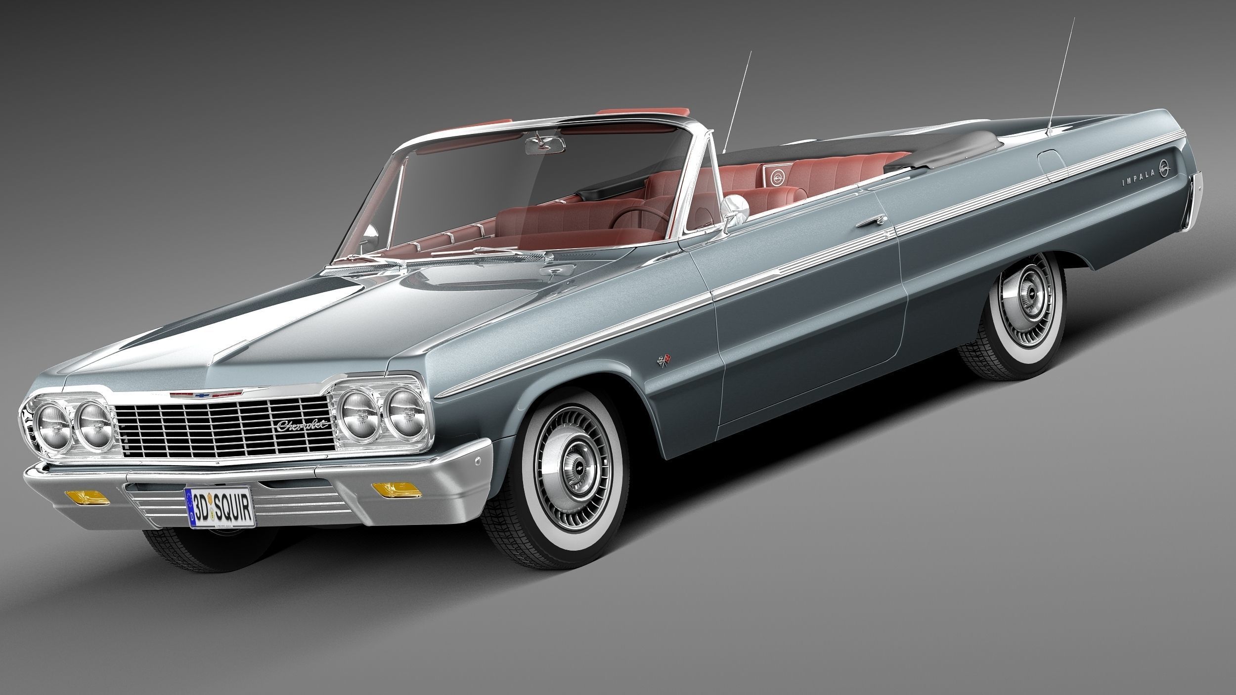 Chevrolet Impala Convertible 1964 3D model_1