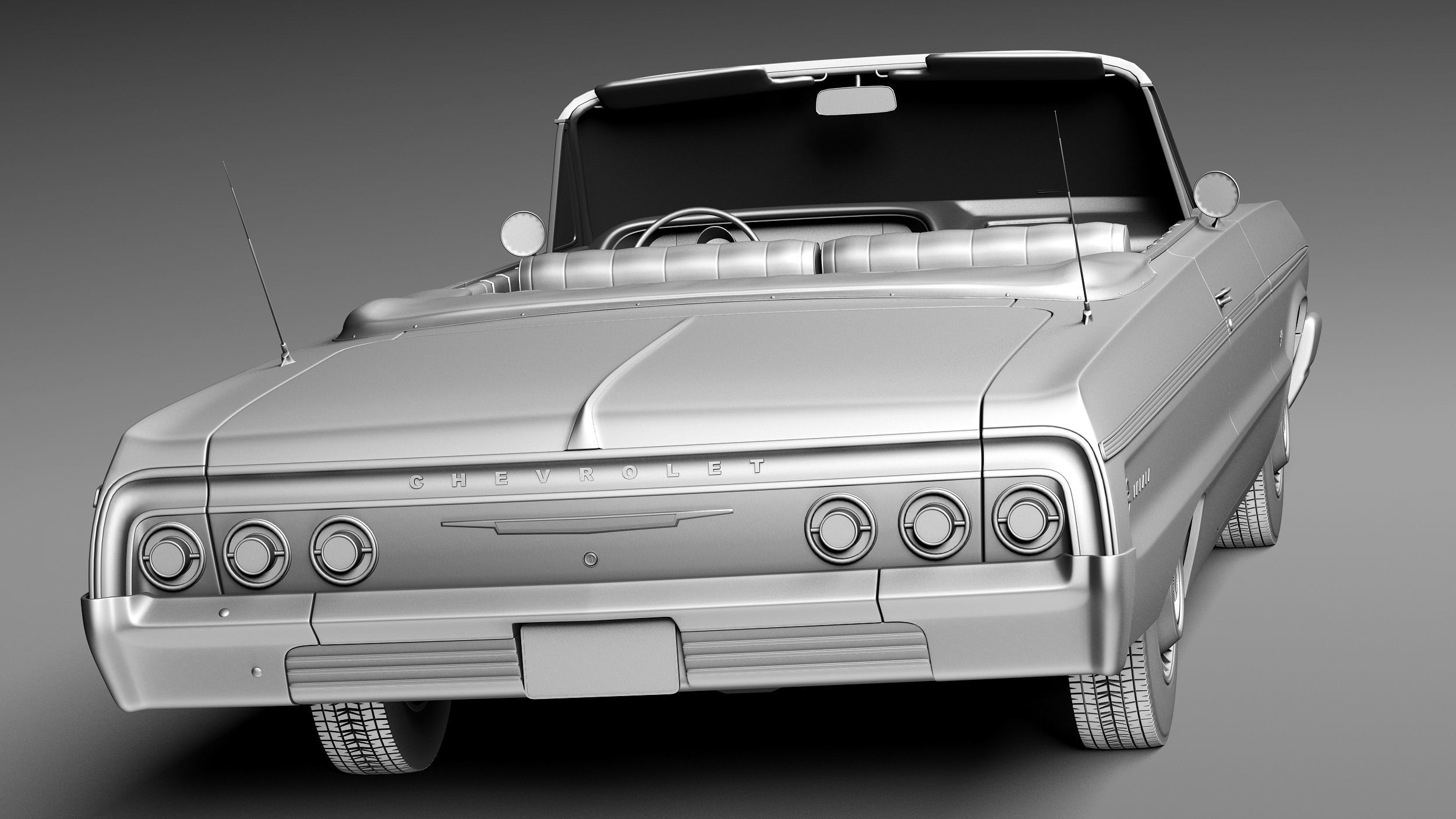 Chevrolet Impala Convertible 1964 3D model_14