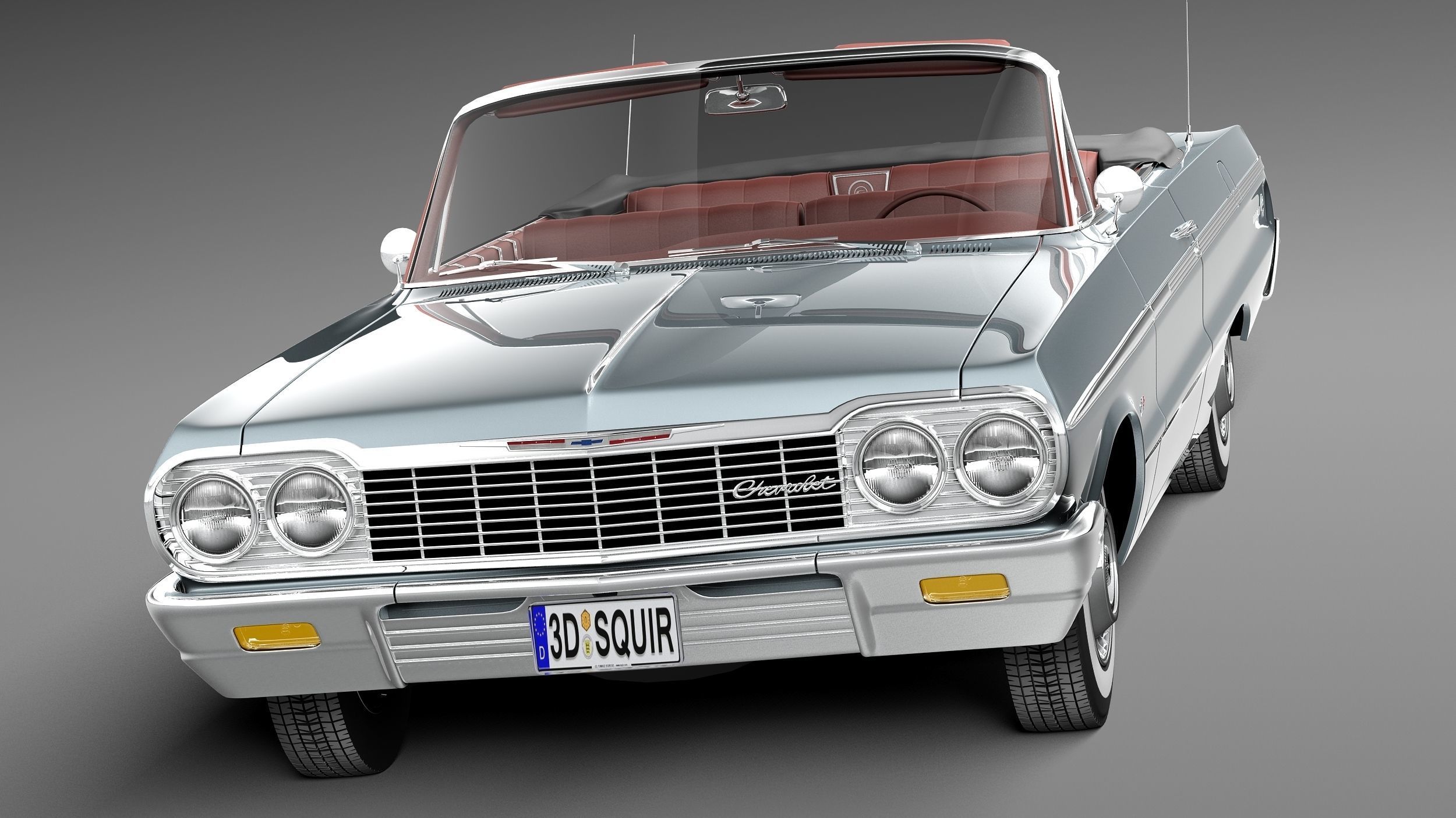 Chevrolet Impala Convertible 1964 3D model_2