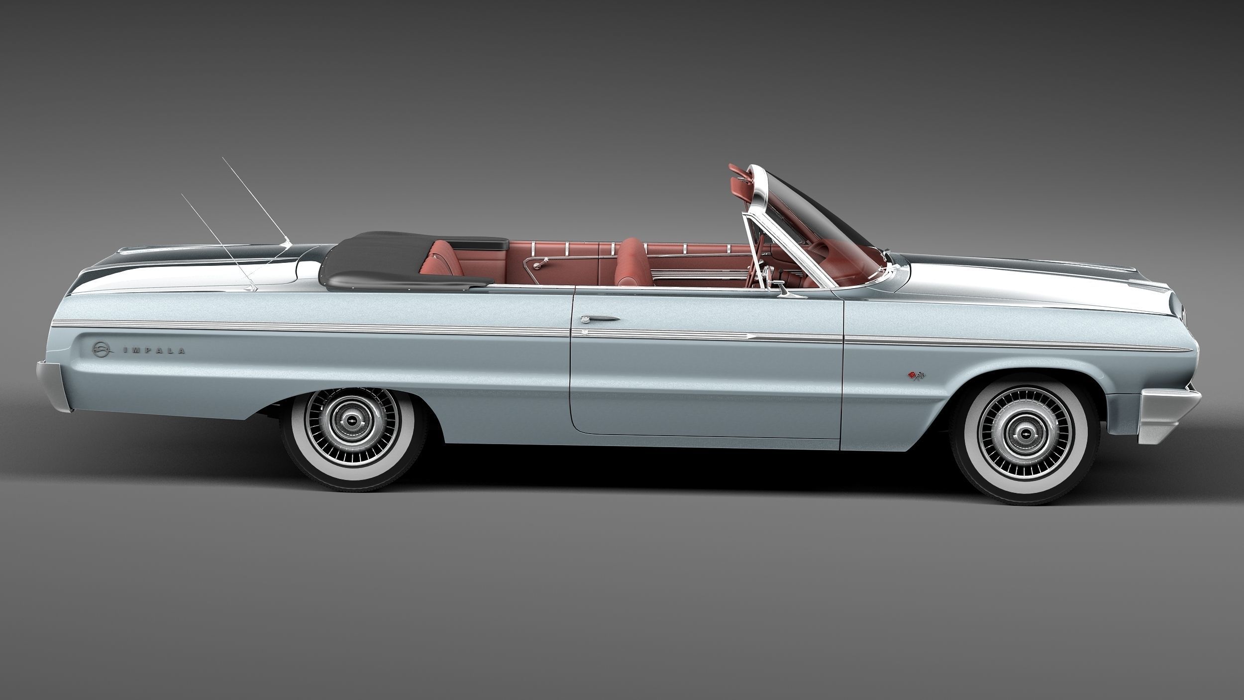 Chevrolet Impala Convertible 1964 3D model_7