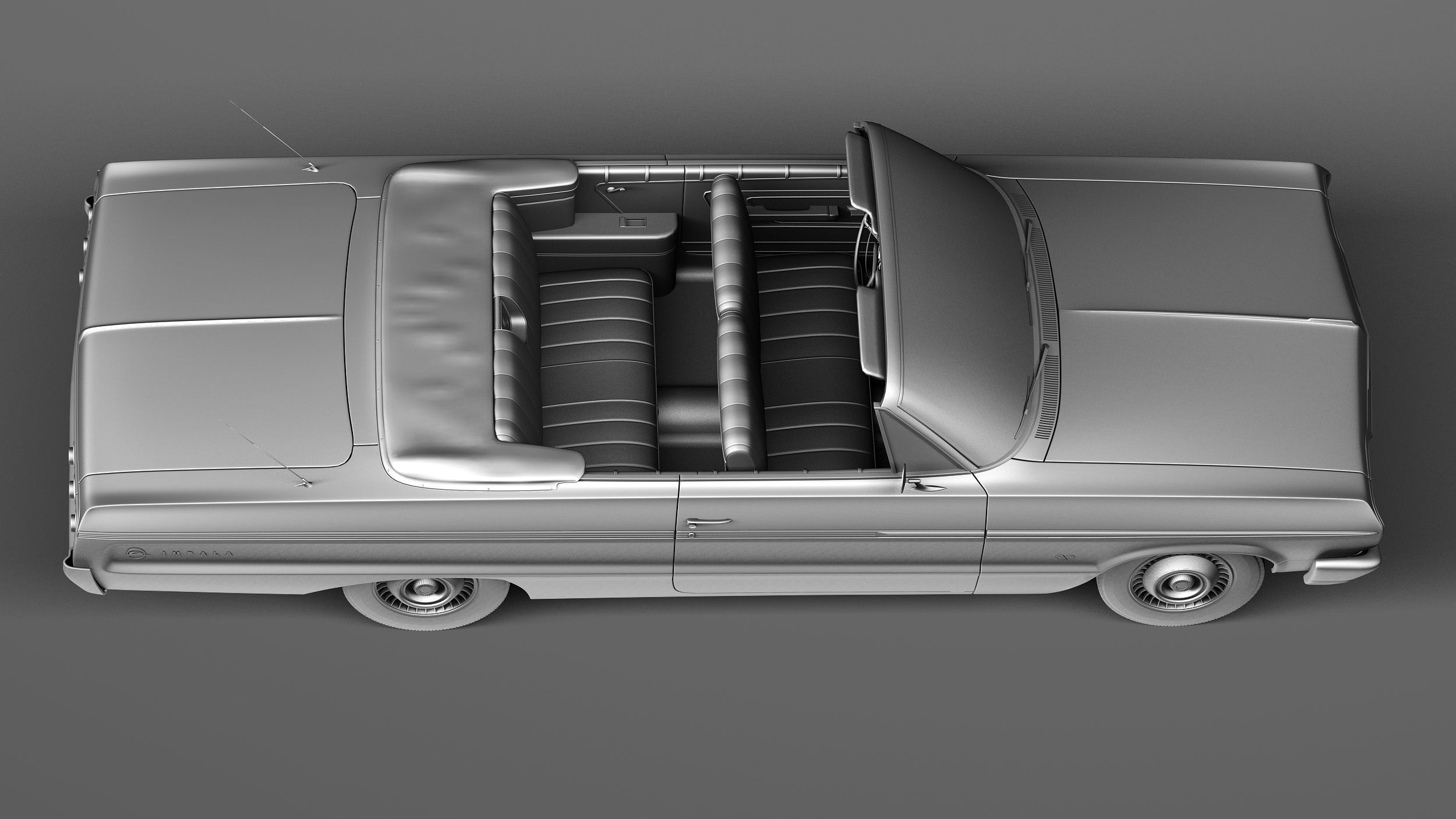 Chevrolet Impala Convertible 1964 3D model_16