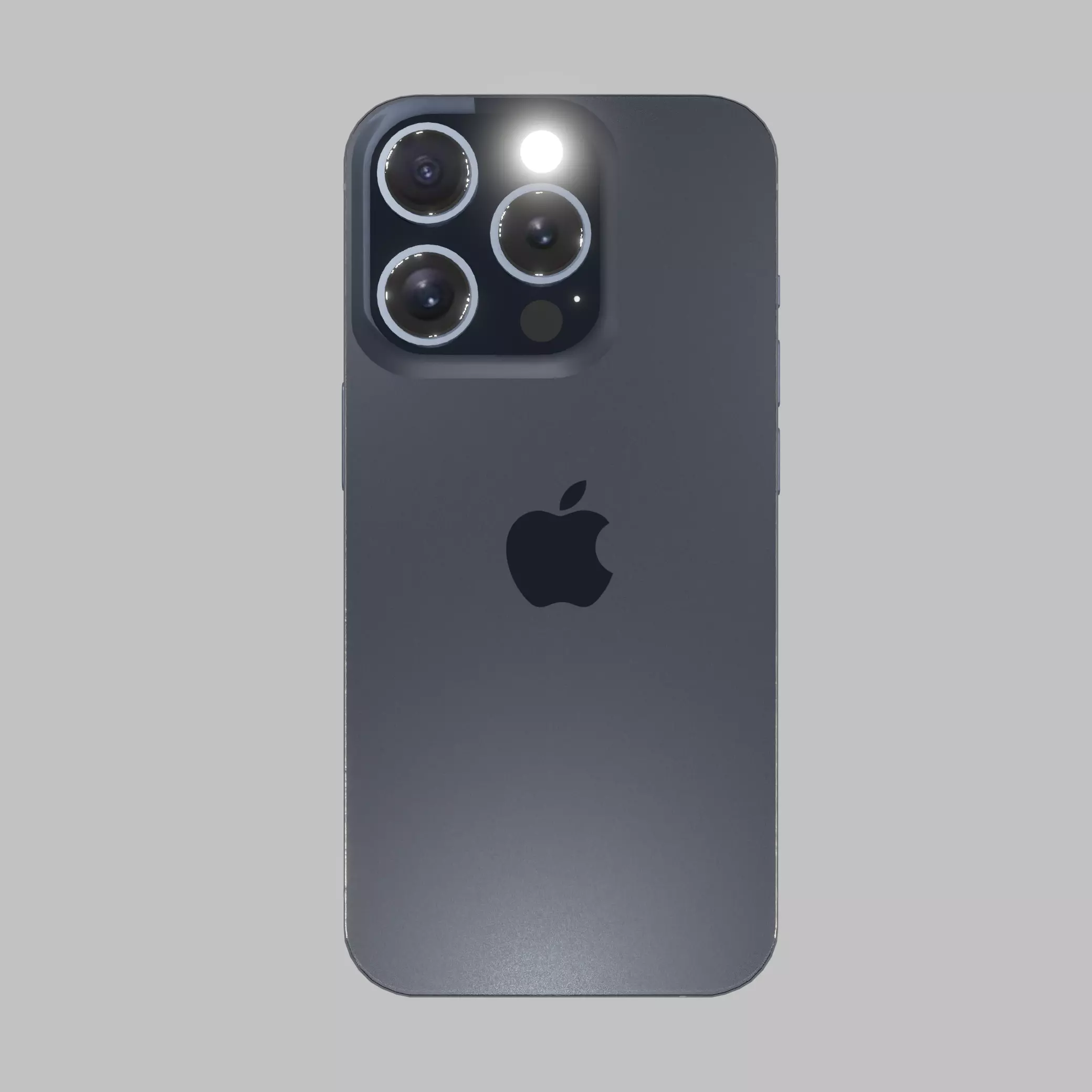 iPhone 15 Pro Blue Titanium 3D model_0