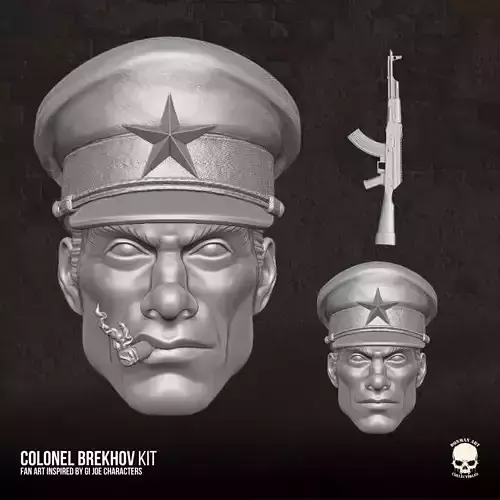 Colonel Brekhov Fan Art Kit 3D printable File For Action Figures 3D print model