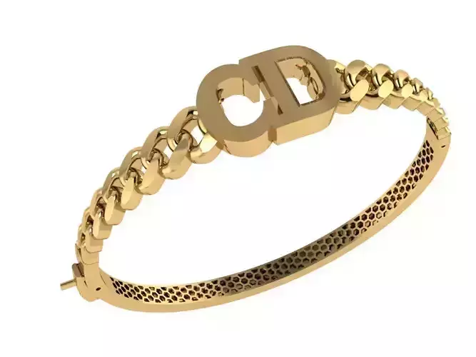 Direct casting gold bracelet