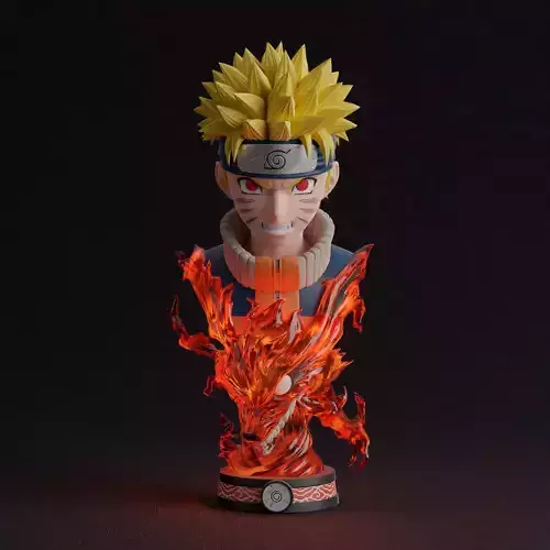 Naruto Bust 3D print model