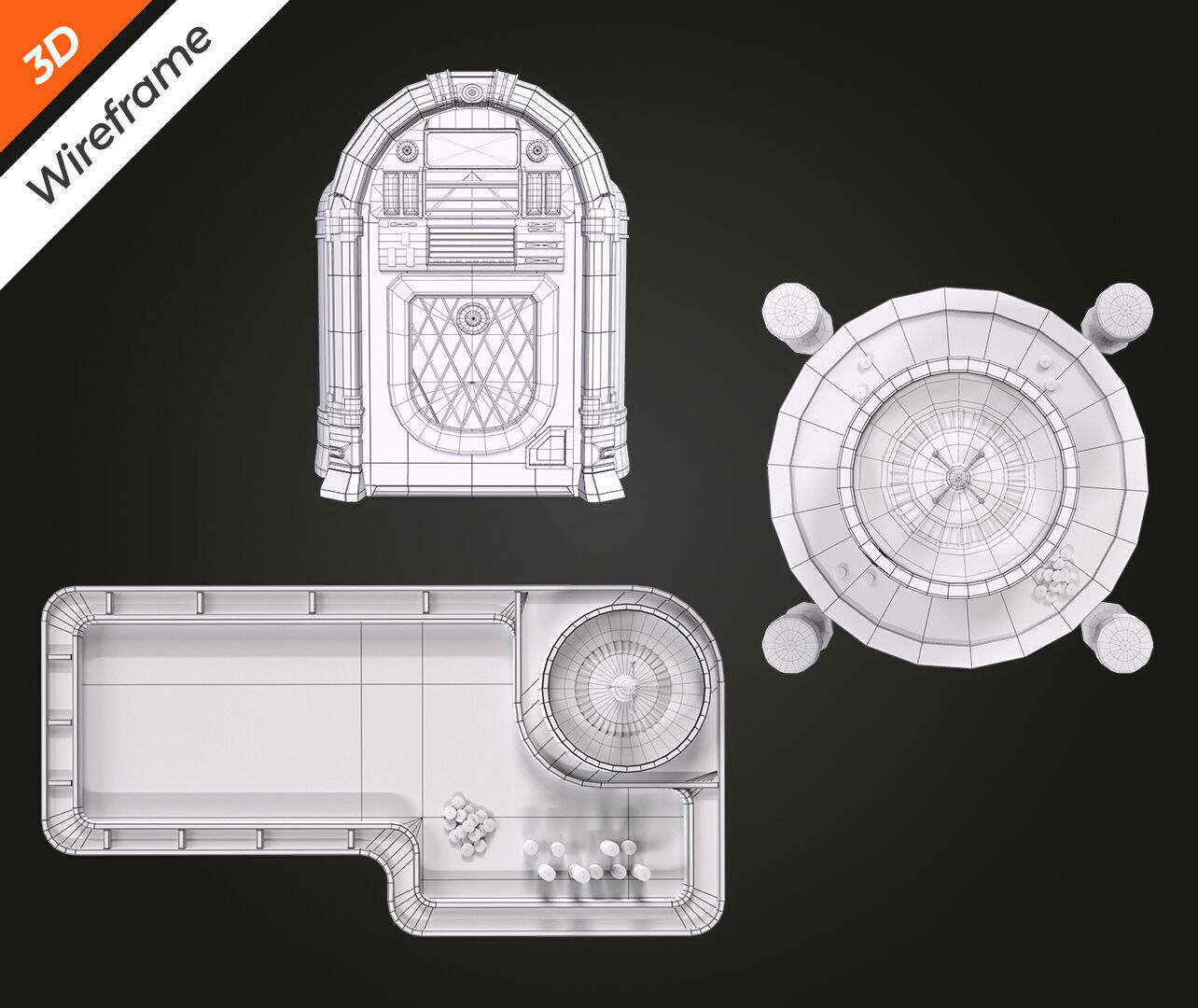 Casino Pack Low-poly 3D model_14