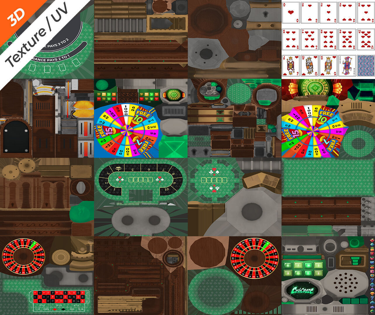 Casino Pack Low-poly 3D model_16