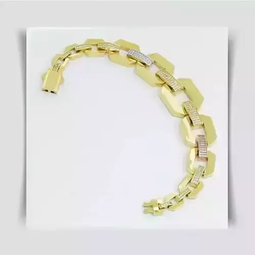 Chain link bracelets ready for print