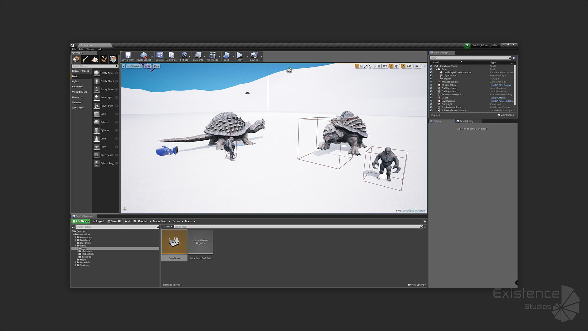 Turtle Mount Rider - Tortilla Ryder Creature Riding Reptile - 21 Low-poly 3D model_16