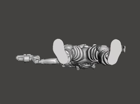 CYBERPUNK GANG MEMBER MINIATURE MODEL FOR SCIFI GAMES RPG 3D print model_5