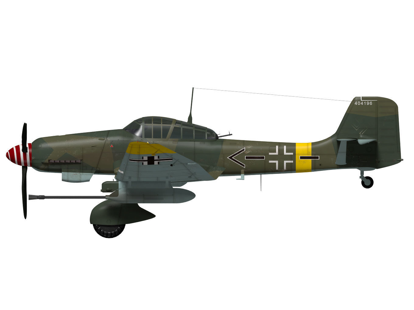 Junkers Ju87 G2 Stuka 3D model_8