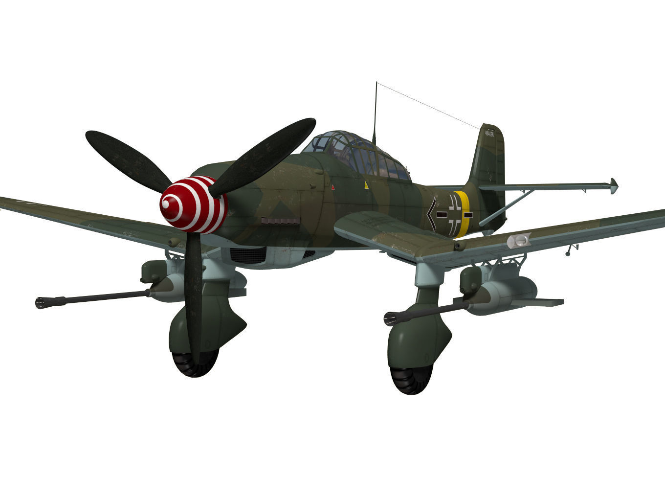 Junkers Ju87 G2 Stuka 3D model_4