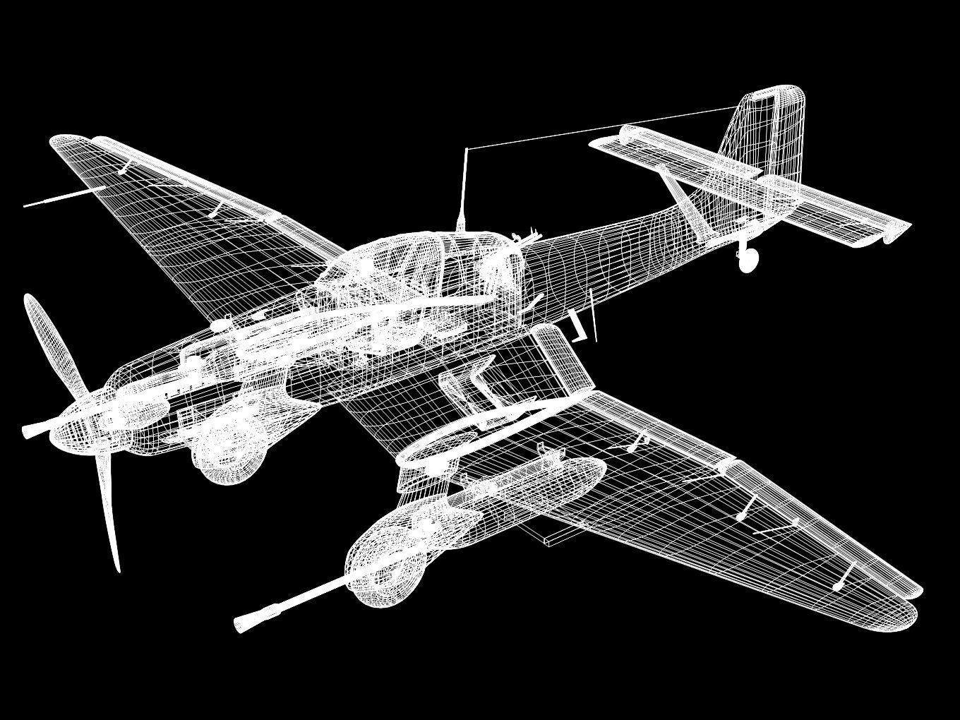 Junkers Ju87 G2 Stuka 3D model_12