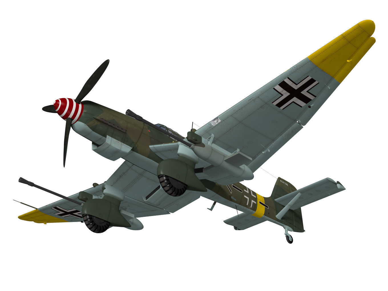 Junkers Ju87 G2 Stuka 3D model_3