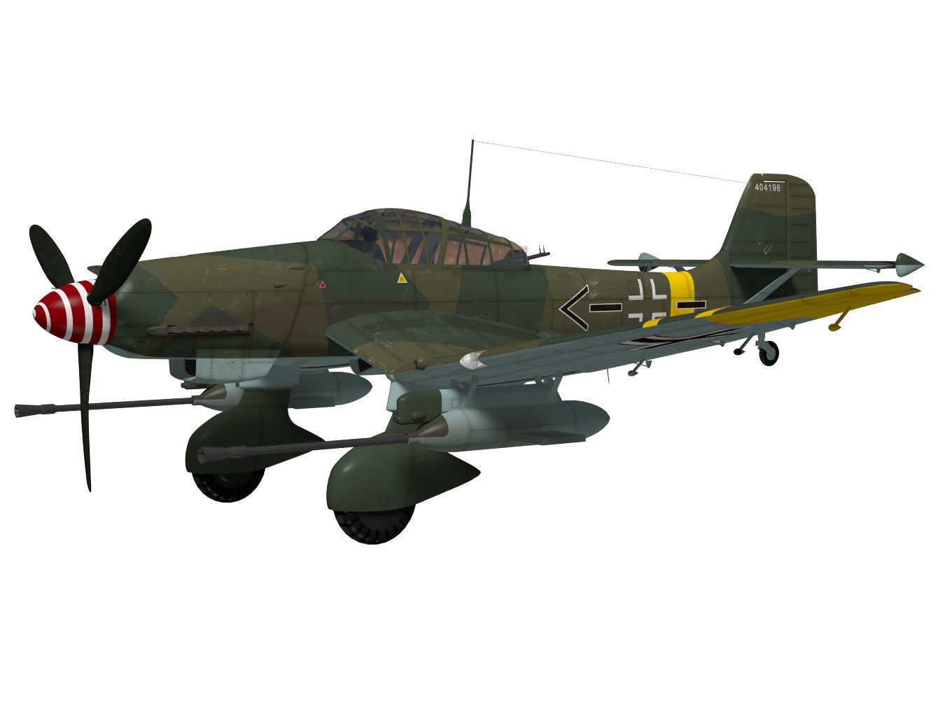 Junkers Ju87 G2 Stuka 3D model_2