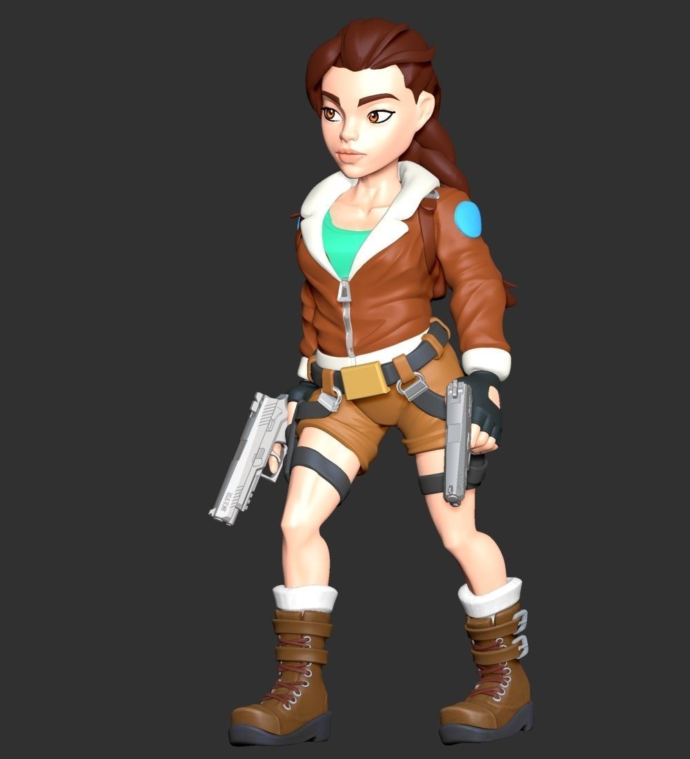 Lara Bomber Jacket 3D print model_5