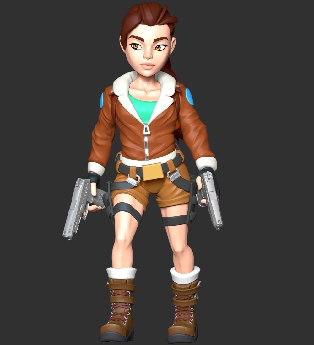 Lara Bomber Jacket 3D print model_2