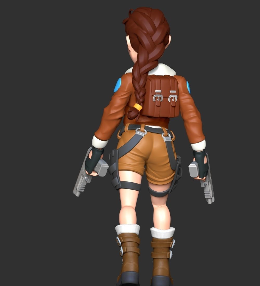 Lara Bomber Jacket 3D print model_8