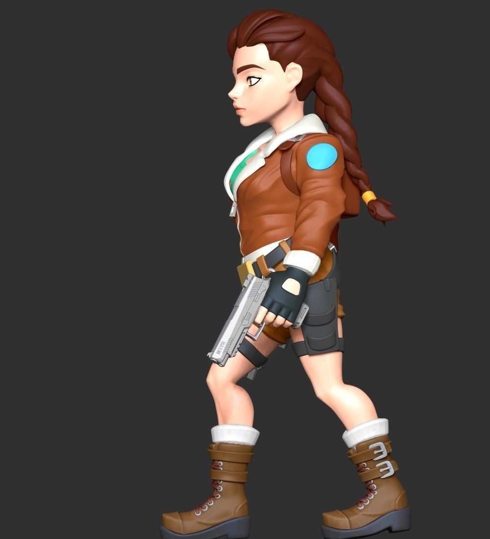 Lara Bomber Jacket 3D print model_7