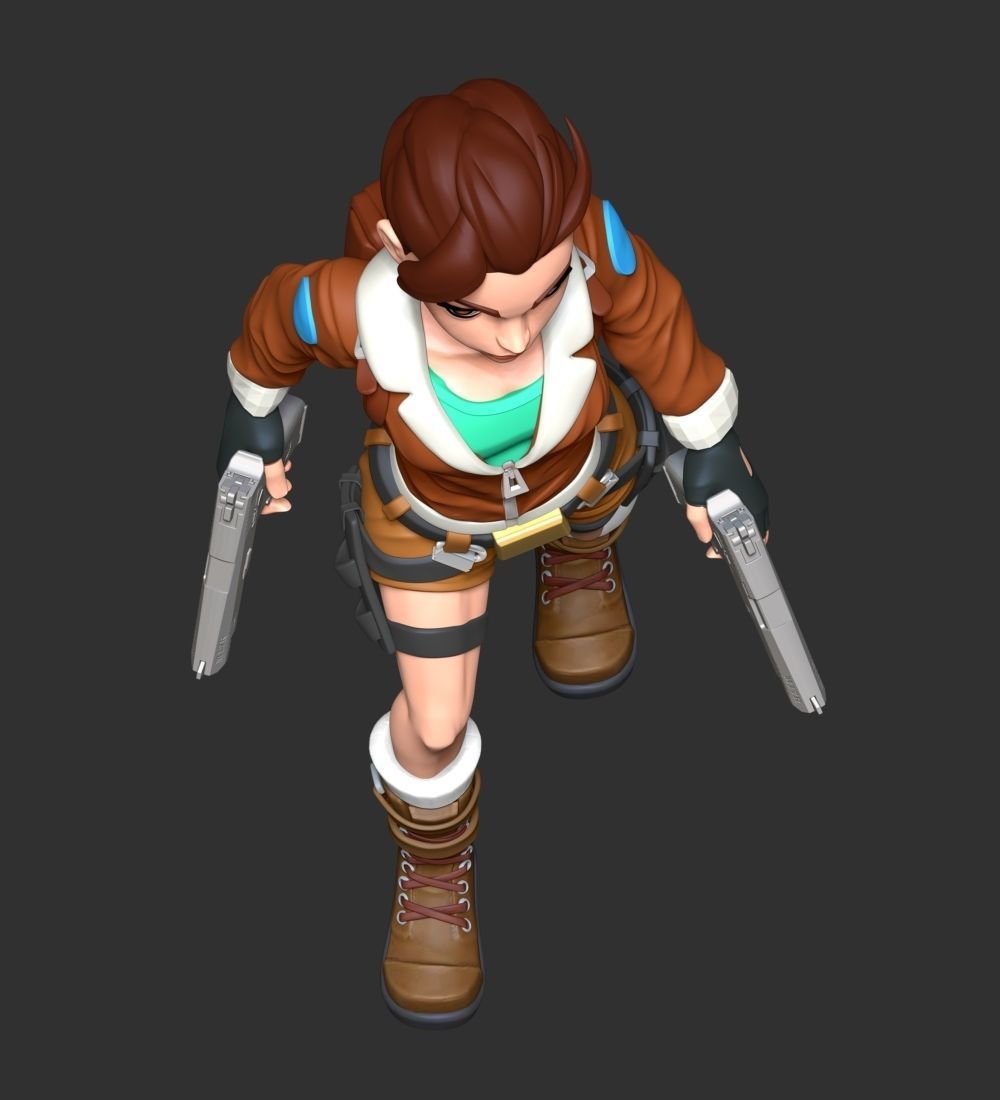 Lara Bomber Jacket 3D print model_6