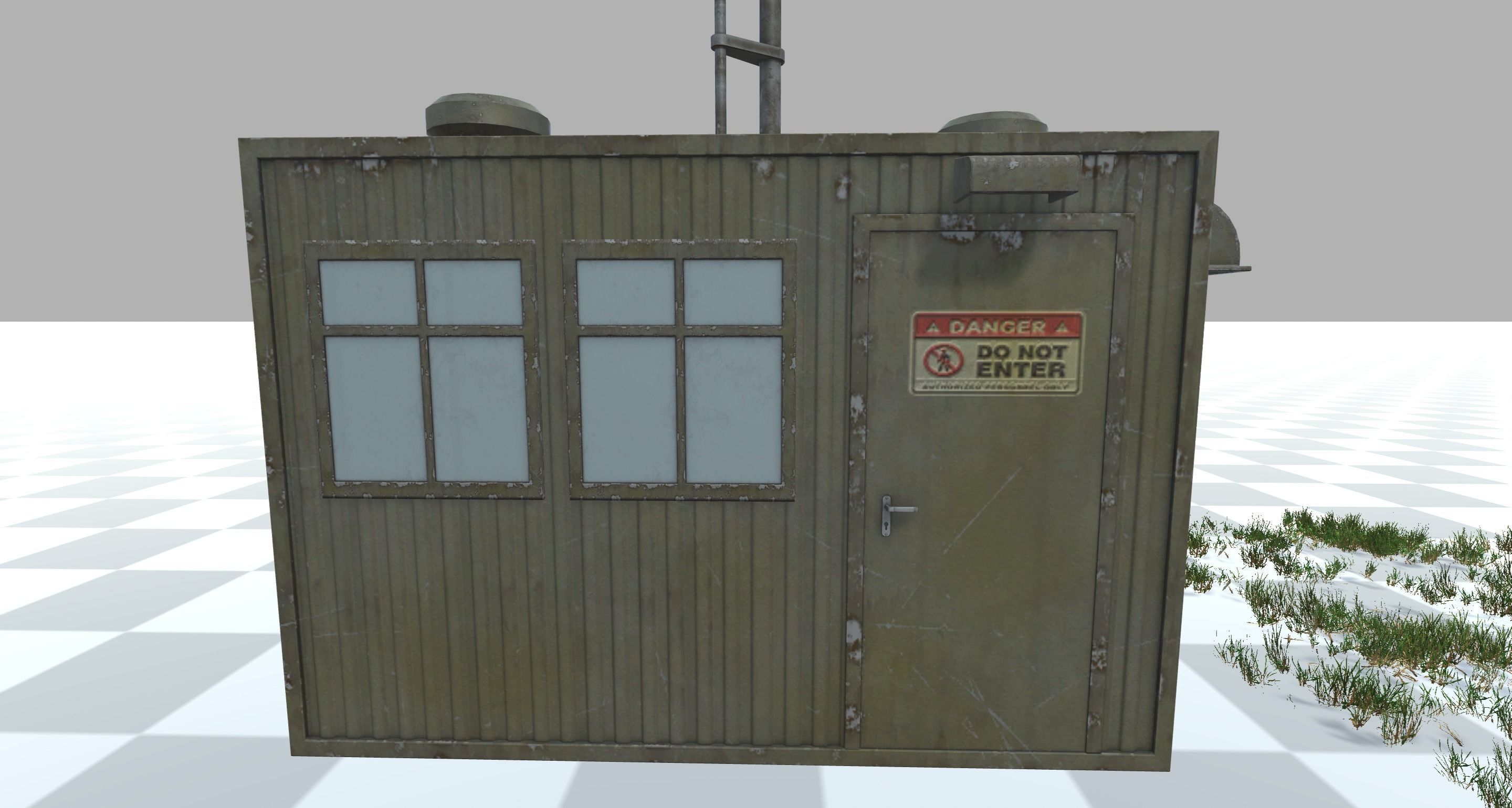 Military - Small Checkpoint 3D model_10
