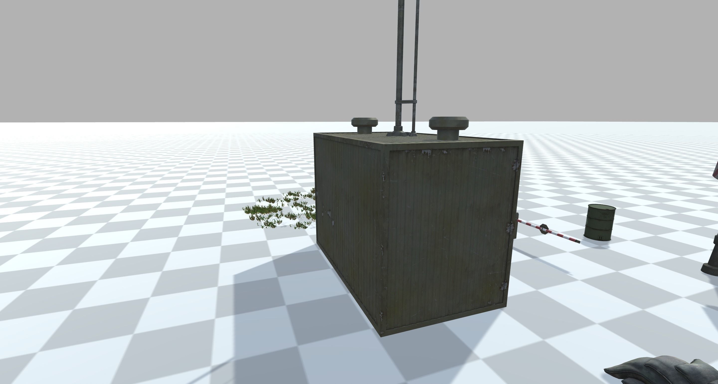 Military - Small Checkpoint 3D model_8