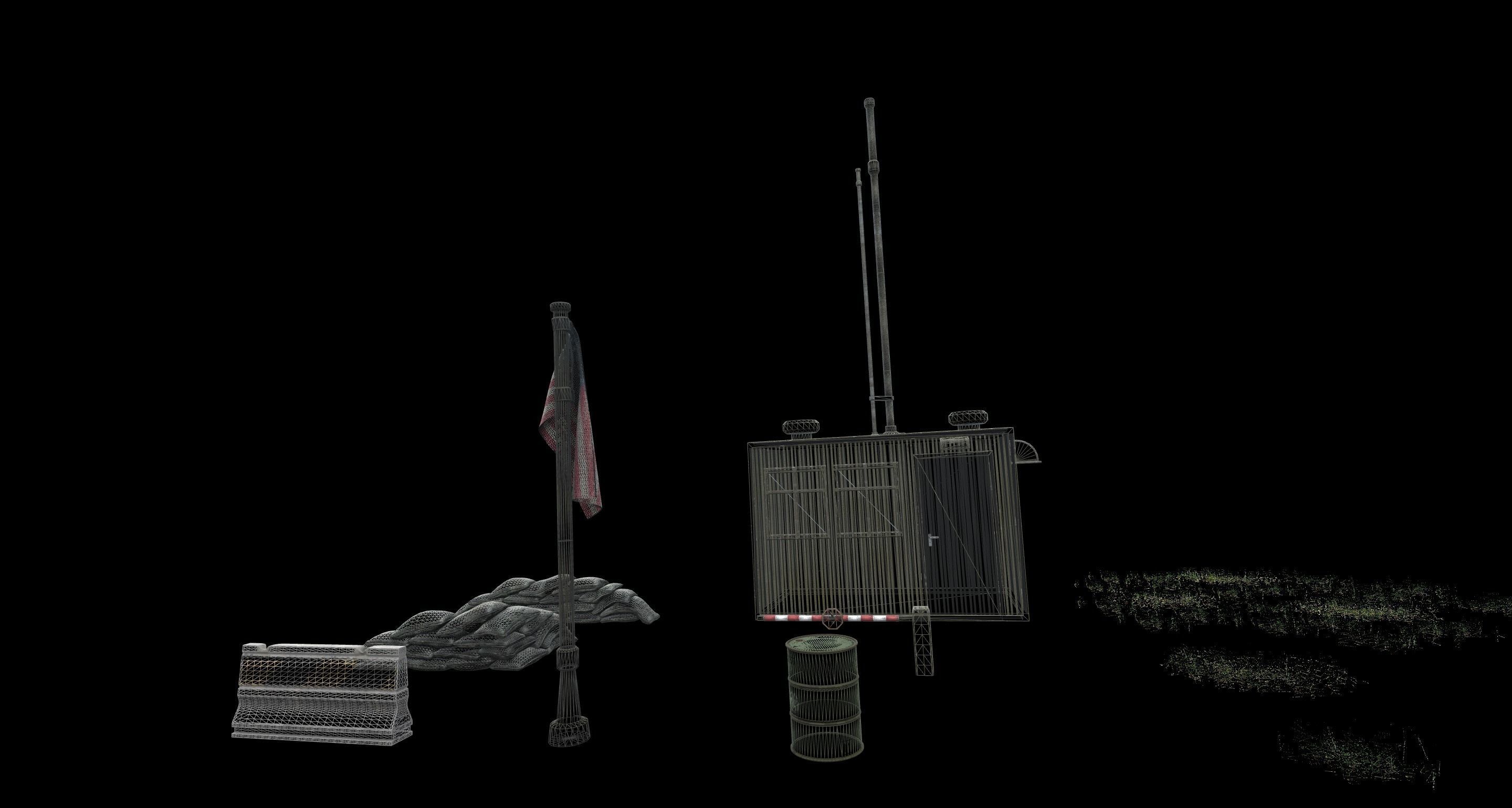 Military - Small Checkpoint 3D model_11