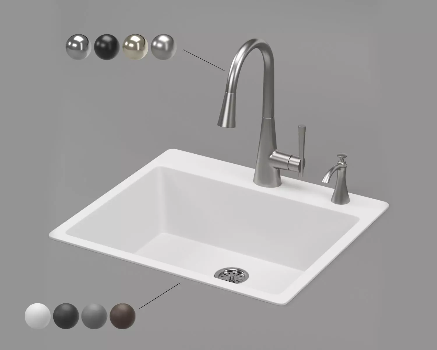 MOEN kitchen sink GGW3019B 3D model