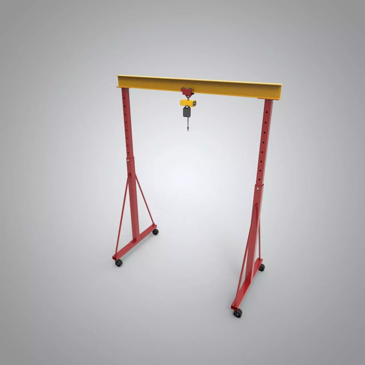 Warehouse Mobile Gantry Crane 3D model