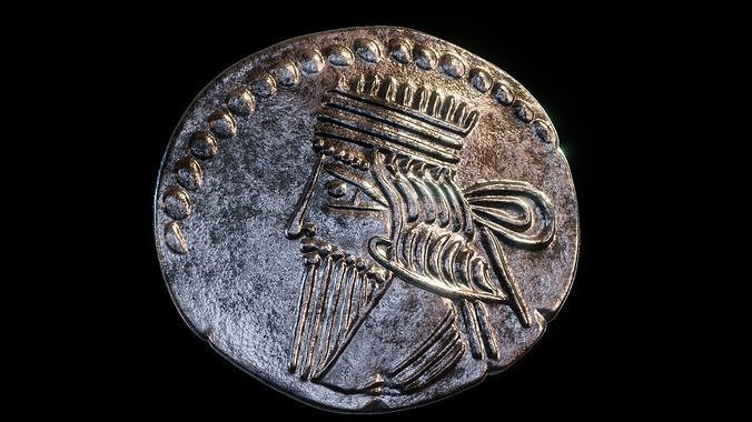 Parthian Kingdom Arsaces XLI coin 3D print model