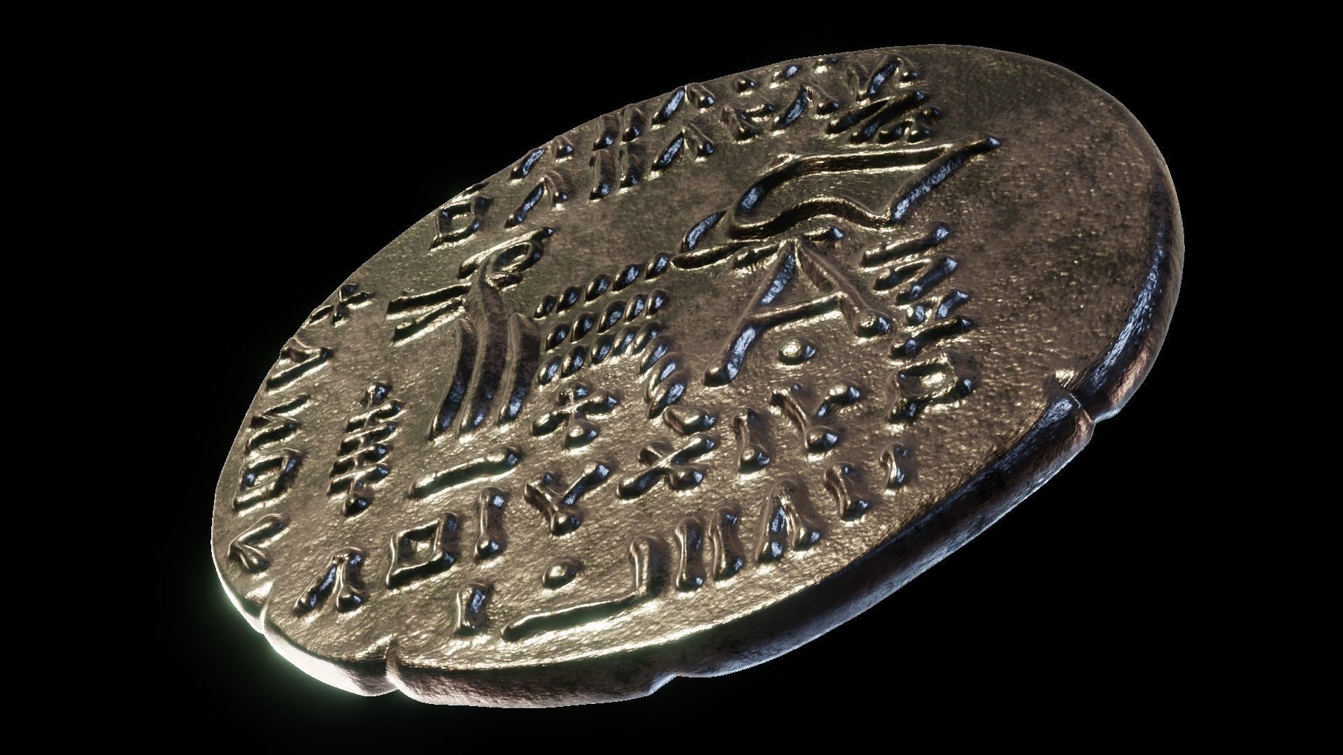 Parthian Kingdom Arsaces XLI coin 3D print model_4