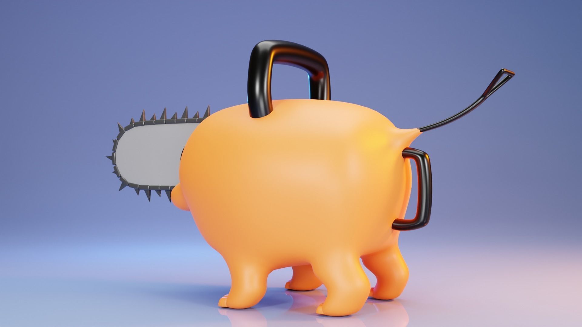 chainsaw man - pochita 3D print model_4