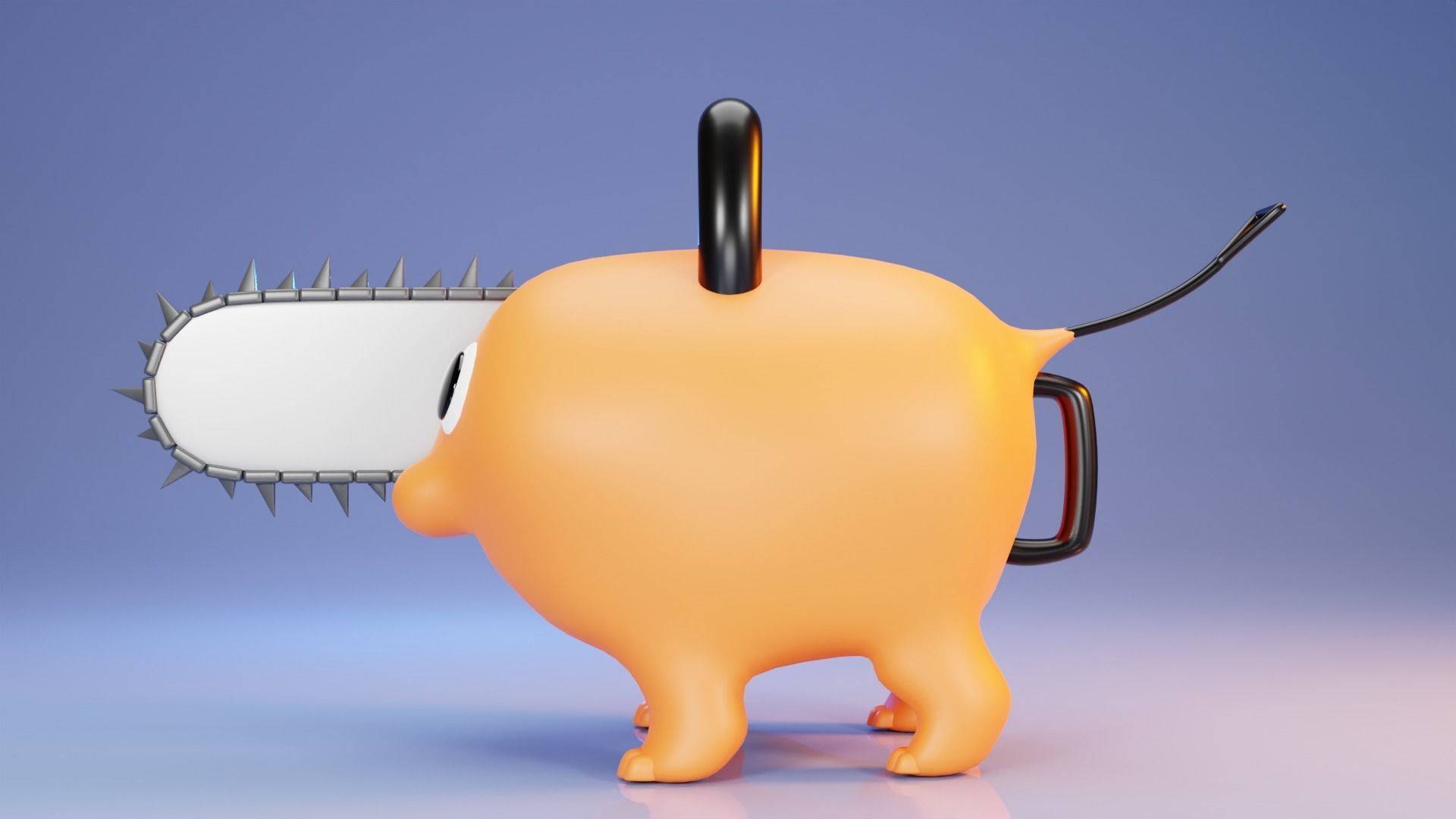 chainsaw man - pochita 3D print model_3