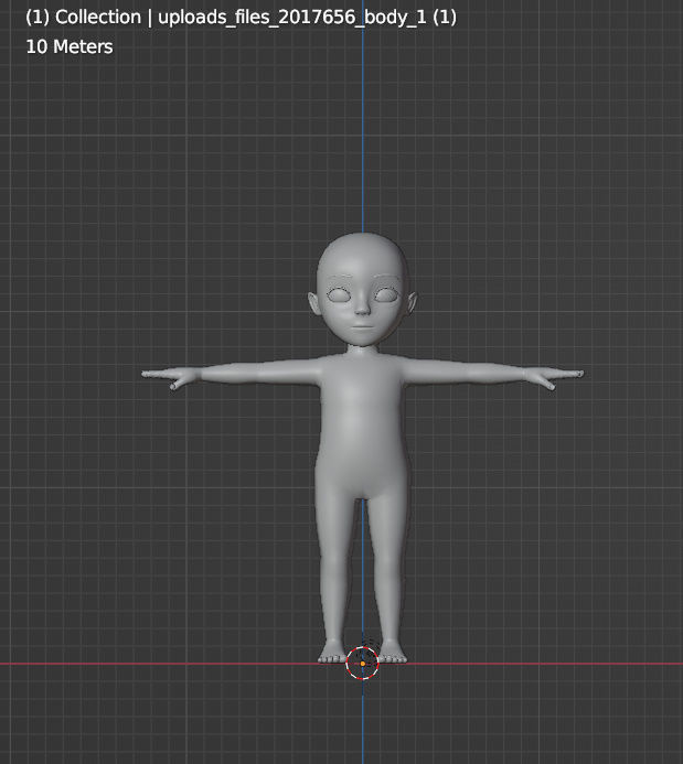 Child Basemesh Low-poly 3D model Free low-poly 3D model_19