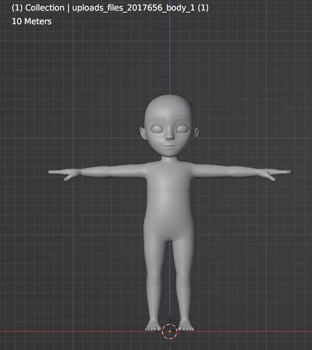 Child Basemesh Low-poly 3D model Free low-poly 3D model_22