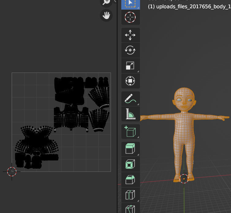 Child Basemesh Low-poly 3D model Free low-poly 3D model_14