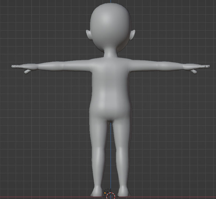 Child Basemesh Low-poly 3D model Free low-poly 3D model_2