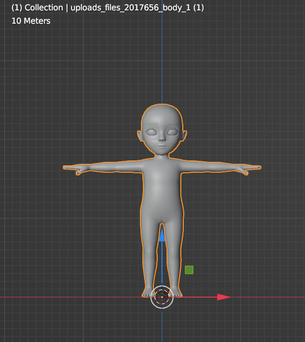 Child Basemesh Low-poly 3D model Free low-poly 3D model_17