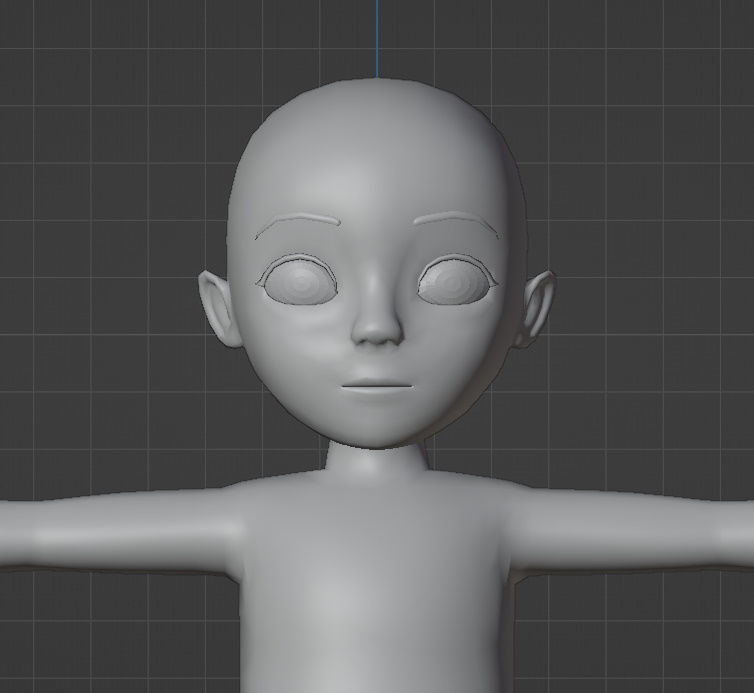 Child Basemesh Low-poly 3D model Free low-poly 3D model_1