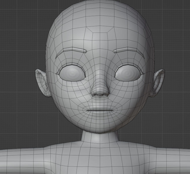 Child Basemesh Low-poly 3D model Free low-poly 3D model_11