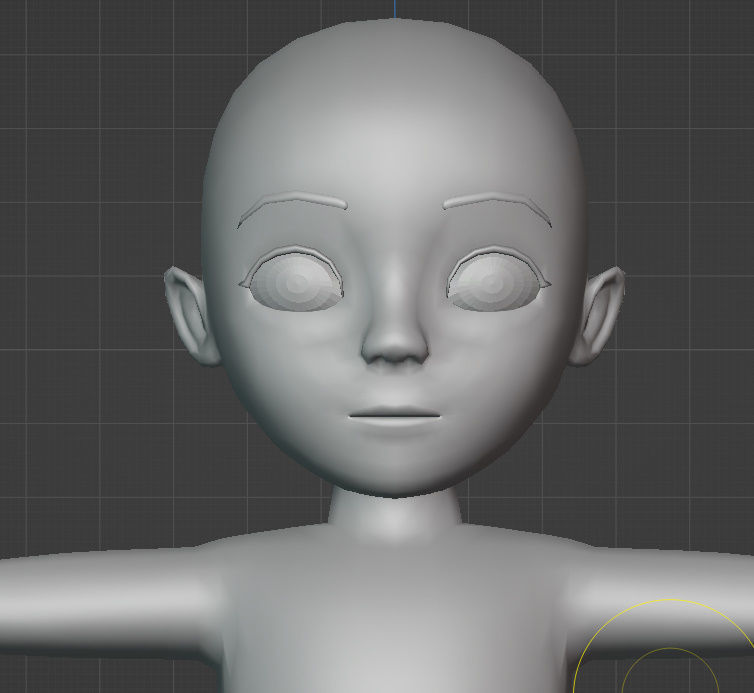 Child Basemesh Low-poly 3D model Free low-poly 3D model_13