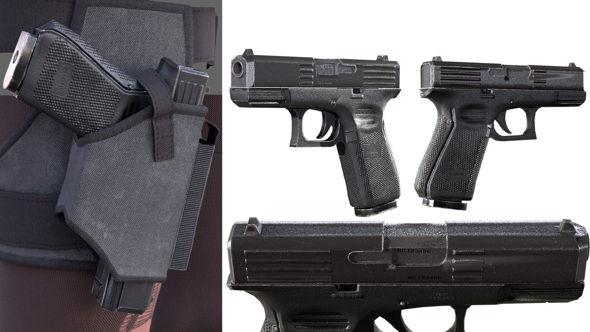 Cyberpunk Outfit  Low-poly 3D model_6