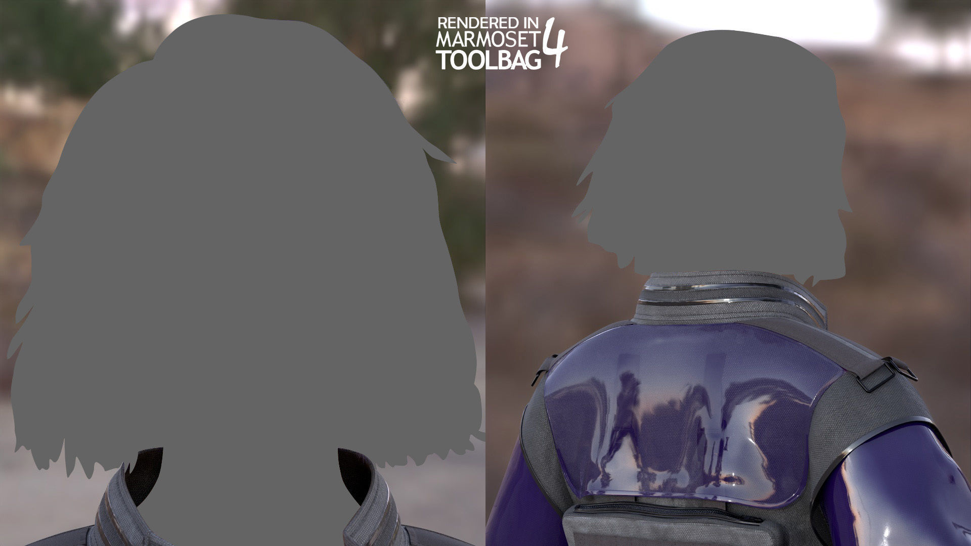 Cyberpunk Outfit  Low-poly 3D model_14